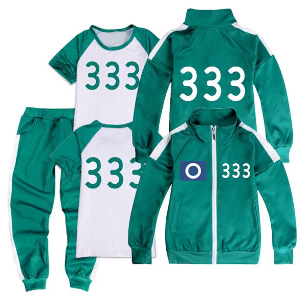 Squid Game, träningskläder, komplett set med rep 222 222 140