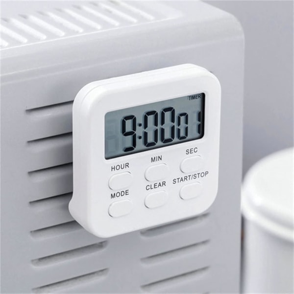 Magnetisk Digital Køkken Timer Høj Alarm Tælling Op/Ned Ur med Foldbart Stativ Tidsstyringsværktøj