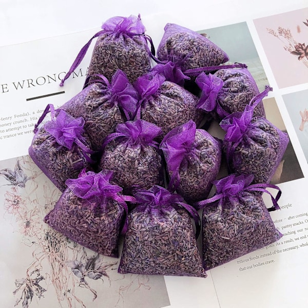 Lavendelposer Tørrede poser med lavendelblomst