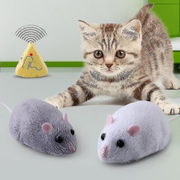 -(ljuslila)simulering Infraröd elektrisk mus Skämt Skämt Fjärrkontroll Radiokontroll Möss Katt