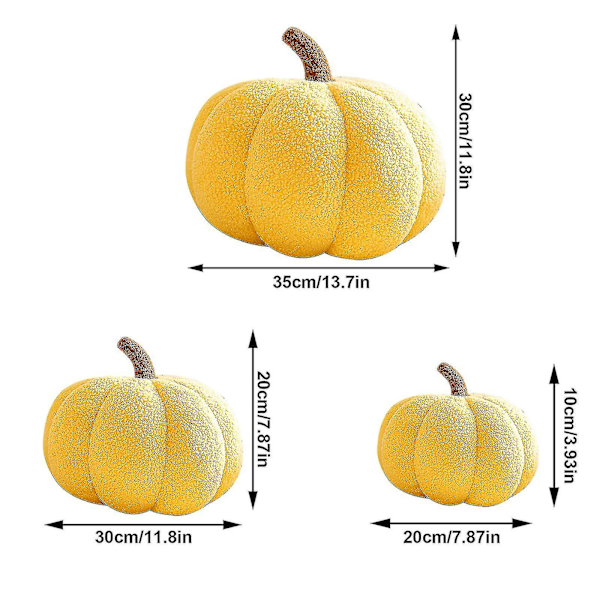 Halloween-kurpitsakudde, Kurpitsaplyyshikudde Fleece-täytteellä Kurpitsakoriste Halloween-kurpitsat Heittotyyny Sovalle, Pehmeä Halloween-kurpitsa Punainen red 13.7*11.8in