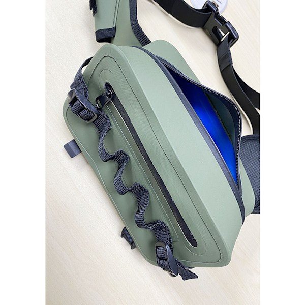 Vandtæt Luya-taske til taljen kan indsættes i stangen, lufttæt dykker multifunktionel crossbody brysttaske udendørs fiskegrej fiskestang Luya-taske