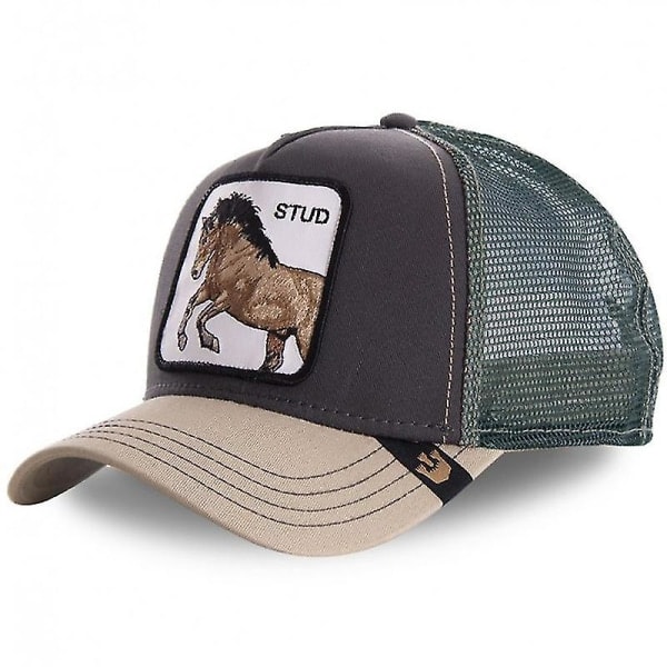 Alennusmyynti Eläimet Baseball-Lippis Auringonsuoja Mesh Brodeerattu Trucker H Leopard Stud