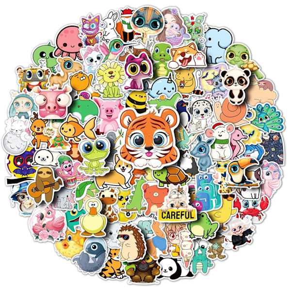 Animal Crossing Klistremerker, 100 stk Populære Spillklistremerker Animal Cr