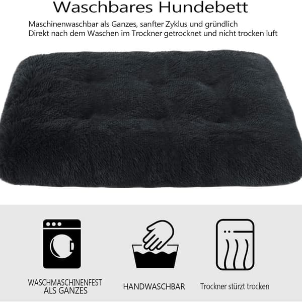 Msrnsiy Plysj Hundebed, Hundebed for Mellomstore Hunder, Vaskbar Hundesofa, Super KLB