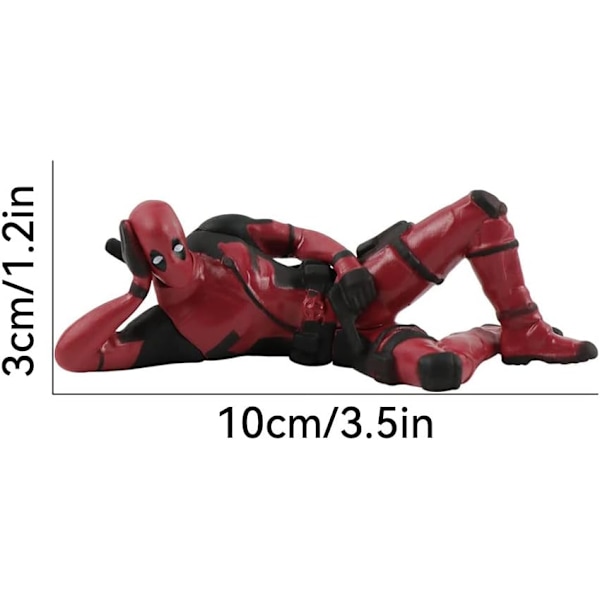 Deadpool Biltilbehør, Klassiske Animefigurer Modell for Hjem, Bil, Skrivebord og Datamaskin Dekorasjoner