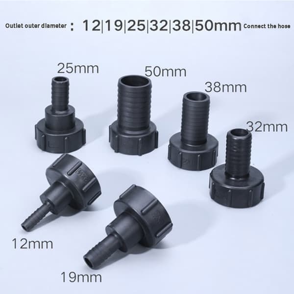 1/2\" - 2\" IBC-säiliön vesiadapter Puutarhan letkuadapter Hanan liitäntä A