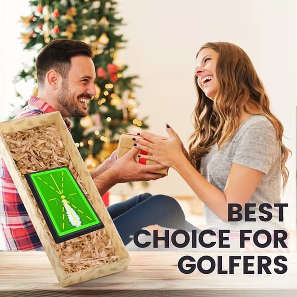 Golftreningsmatte for svingdeteksjon og slagtrening, grønn
