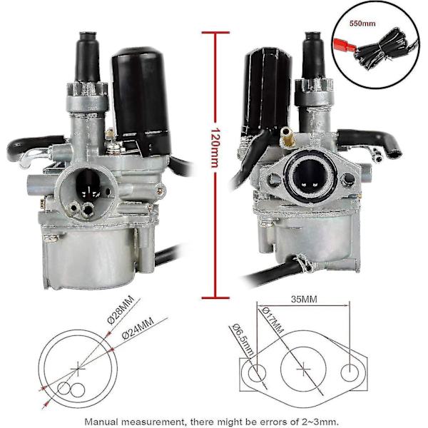 50cc 2-takts motorcykelkarburator kompatibel med motor[ZHE]