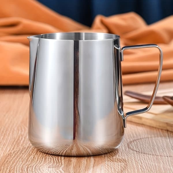 Latte Art-mugge i rustfritt stål for melkeskumming og kaffedekorering 600ml