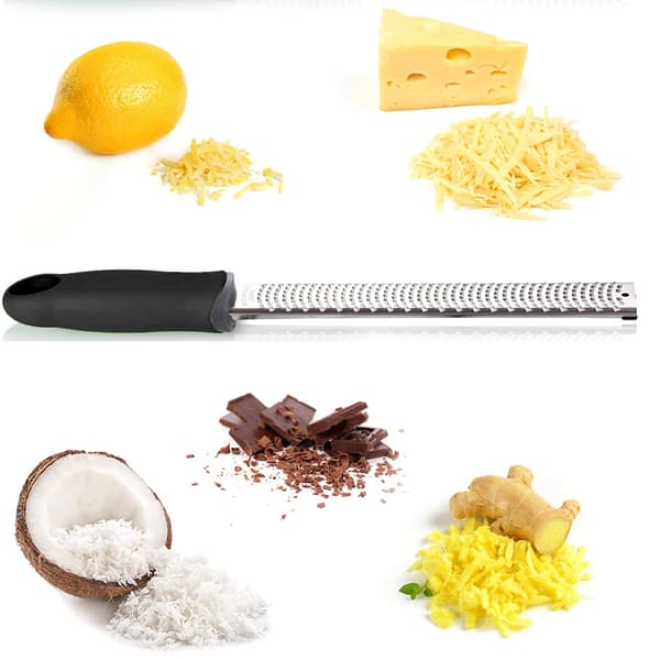 Rivejern i rustfrit stål til ost, citron og citrusfrugter