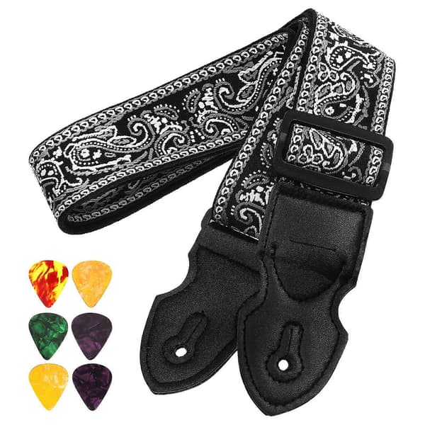 Set Guitar Strap Adjustable Electric Guitar Strap Bass Guitar Strap Electric Guitar Strap Universal Guitar Strap Accessories
