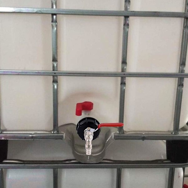 IBC Tank Adapter S60X6 Ersättningsventilkoppling 1/2\" slang