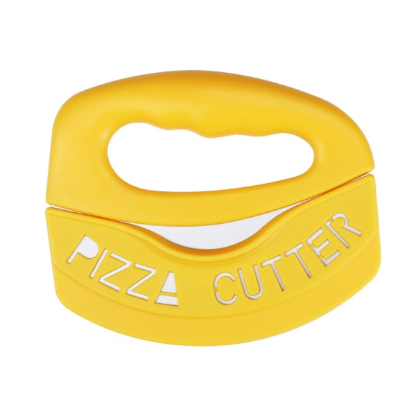 Pizzaskärare med (gul) degskärare, pizzaskydd