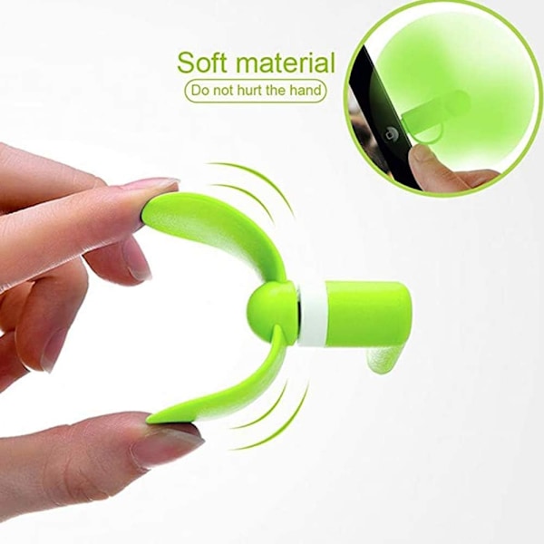 Vifter for iPhone, Android-vifte, Mini USB-vifte, Bærbar justerbar roterende bærbar vifte, Egnet for iPhone Android