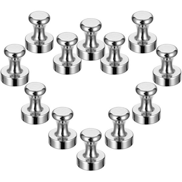 Starka Neodym Kylskåpsmagneter, 12-pack 12x16mm för Whiteboard Kontor Kök