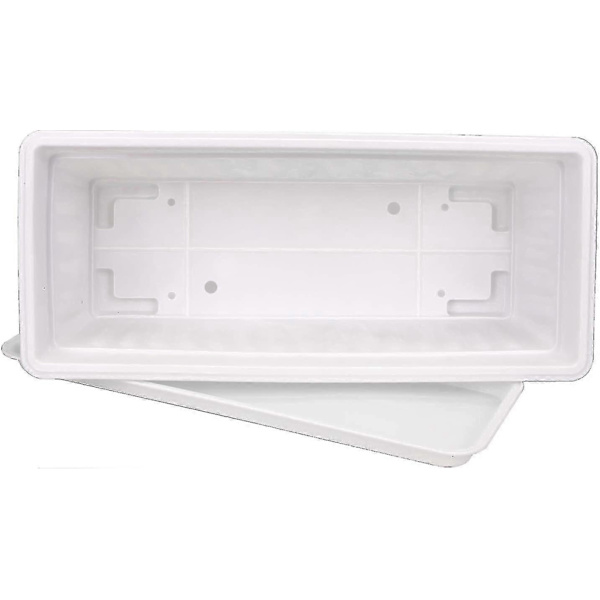 5-pack 43 cm White Flower Box Window Box Plastic[ZHE]