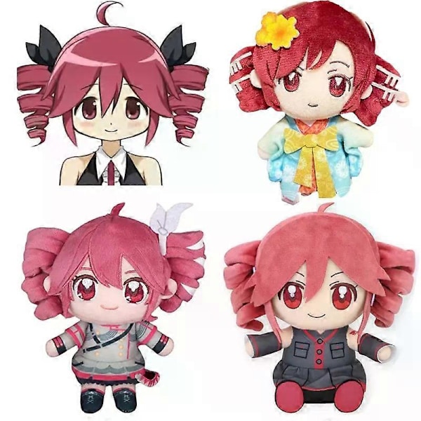 Kasane Teto 20cm Pehmolelu Anime Cosplay Täytetty Lelu Syntymäpäivälahja Faneille[ZHE] Kasane Teto Hairpin 20cm