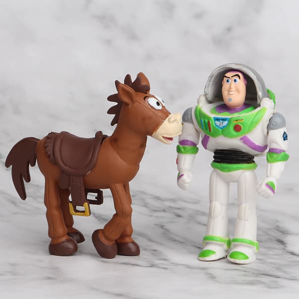 Toy Story 4 Figurset - 7 delar Woody Buzz Forky Figurer[ZHE]