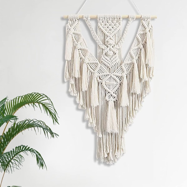 Macrame väggbonad, stor bohemisk väggbonad väggdekor