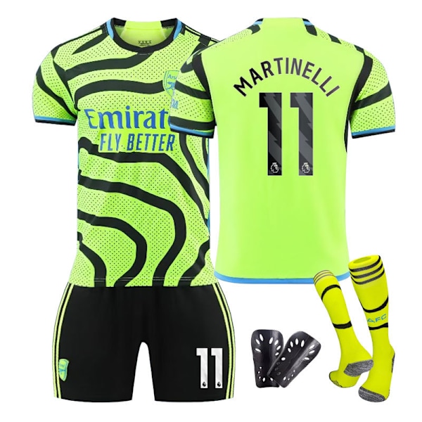 2023/24 Arsenal Bortaliga #41 Rice Fotbollströja MARTINELLI 11+SKY MARTINELLI 11+SKY 3XL