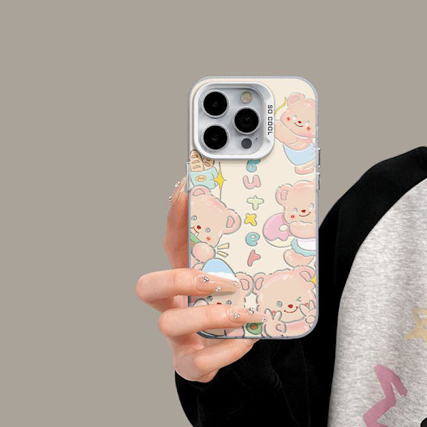 iphone muoti värikäs söpö matkapuhelinkotelo söpö karhu matkapuhelinkotelo 13 pro max Style 1