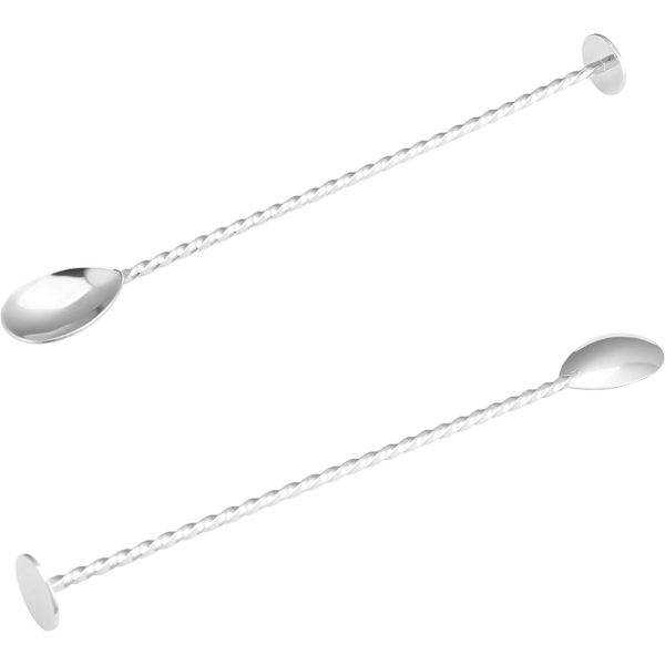 Cocktail Muddlers - Rustfritt stål drikke og 29,7 cm blandingsskje profesjonell...