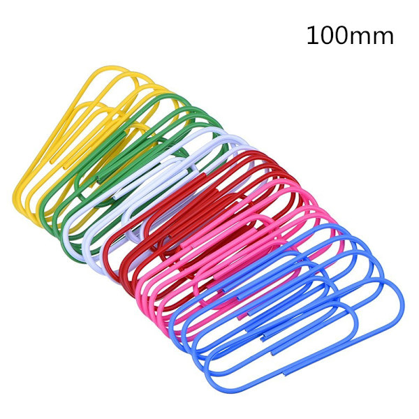 30 stk store papirklips 4 tommer jumbo papirklips (rustfrie, flerfarvede)