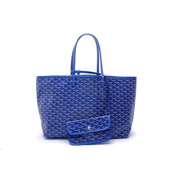 Houndstooth taske stor kapacitet håndtaske mor taske pung gave kvinder international Klein Blu-Xin International Klein Blu International Klein Blue M size