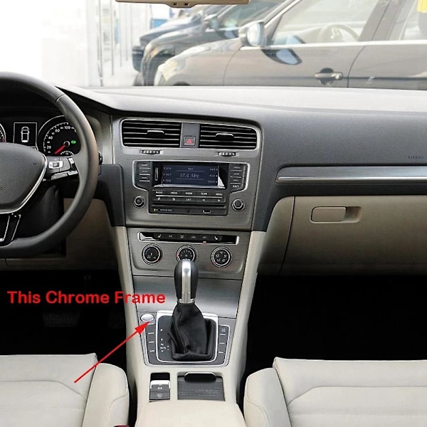 Bil DSG Växellåda Ramfäste Cirkel AT Växelspak Växelknopp Ram Trim 5GG713203A för Golf 7 7.5 Golf R 2008-2013 Vänsterstyrd