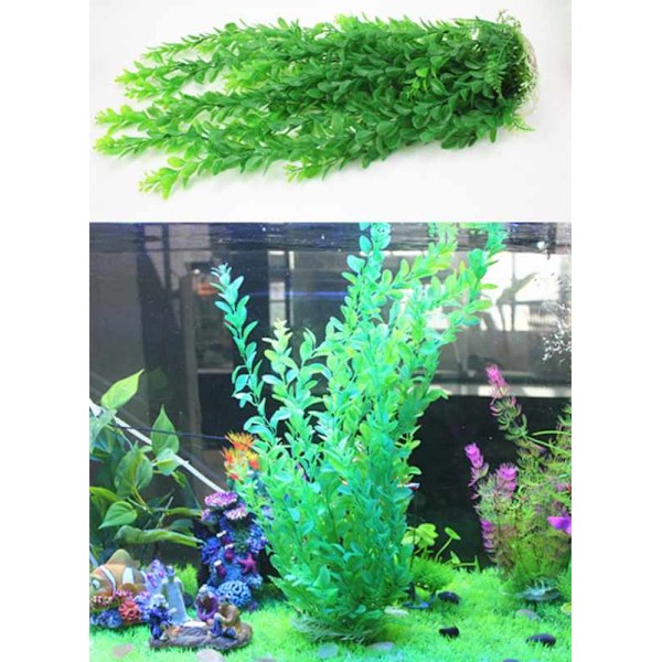 Akvarie Kunstige Planter, Store Akvarieplanter Plastfisk