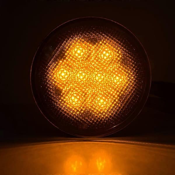 Ravfarvede LED-blinklys til billys til 2007~2017 Jeep Wrangler JK Smoke Marker Light