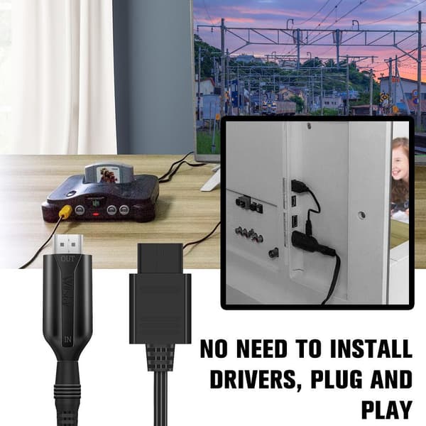 HDMI-sovitinkaapelijohto Nintendo Gamecube Super NES N64:lle[ZHE]