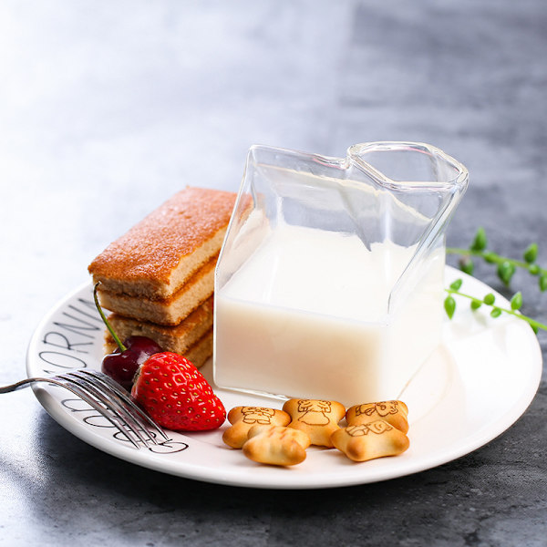 Glasmjölkkartong transparent mini