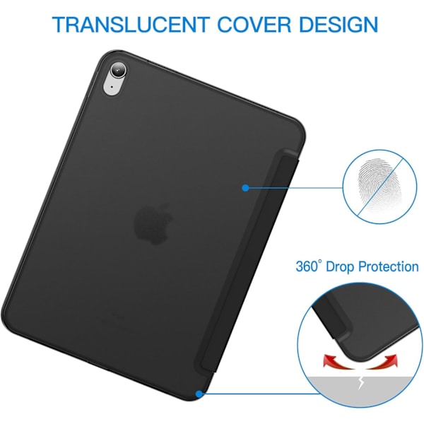 Slim Stativfodral för iPad 11:e/10:e generationen 2025/2022 (Svart)[ZHE]