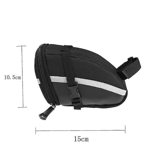 Roswheel Cykelsaddeltaske Bagpakke Sort Udendørs Cykeltilbehør[ZHE]