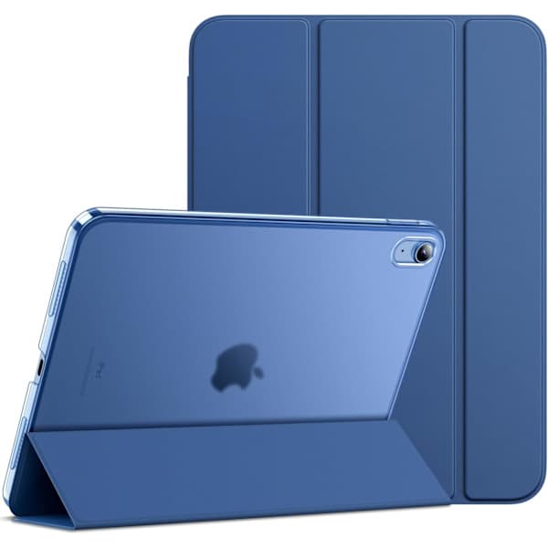Slimmat Ställfodral för iPad 11:e/10:e generationen, Automatisk väckning/viloläge, Hård baksida[ZHE] Marin size