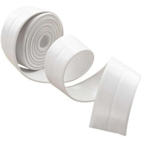 320x3.8CM Tätningsremsa för Dusch Badrum Vit Silikon Maskering Badkar P...
