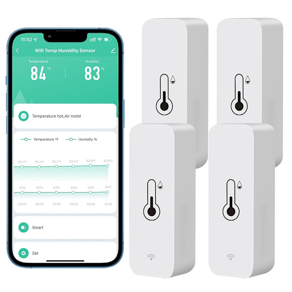 Tuya Smart WiFi Indoor Temperature & Humidity Sensor[ZHE] 4