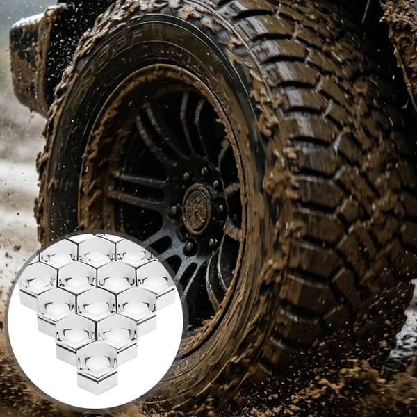 20-pack hjulmutterkåpor med installationsverktyg 21 mm 57
