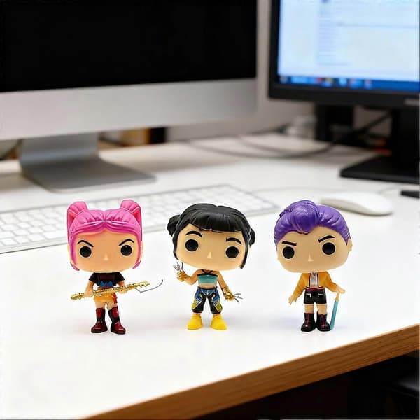 Demon Hunters Kpop Actionfigurset - Rumi, Mira & Zoey[ZHE] 6pcs