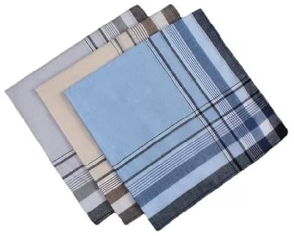 Lommetørklæder - 100% Bomuld - 10-pak - Bløde og Åndbare - Herrelommetørklæder - 38cm x 38cm