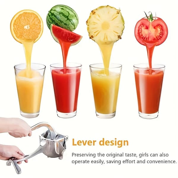 Manuel citruspresser til citroner, limefrugter og appelsiner silvery