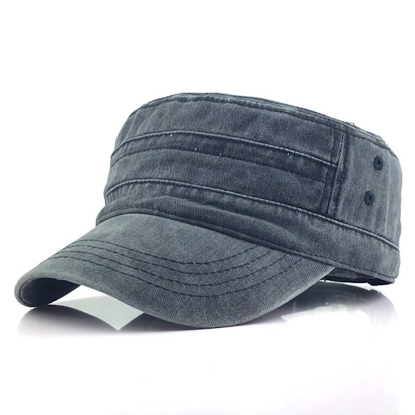 Vasket bomull militær caps kadett army caps unik vintage design[ch]