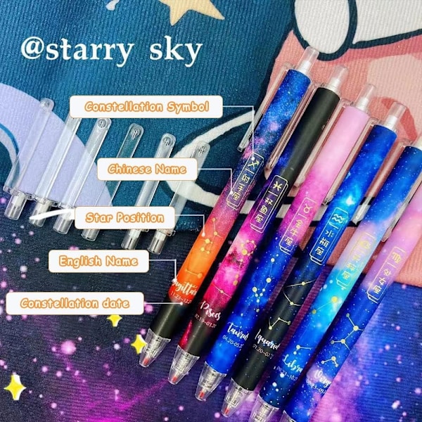 Gelpen Sort kuglepenne 12 stk