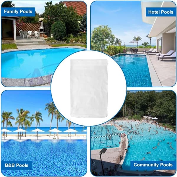 30x Pool Skimmerstrømper, Genanvendeligt Filter til Hår, Blade og Pollen, Nedgravede Pools
