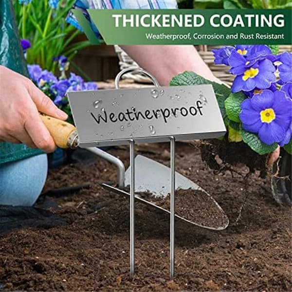 30-pack Metal Plant Labels Weatherproof Garden Markers Reusable