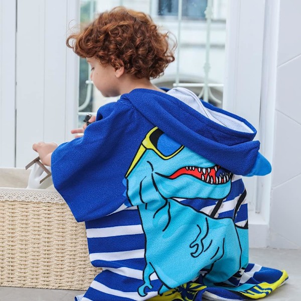 Badlakan for barn, søtt mønster badekåpe bad poncho bad poncho for barn gutter jenter søt håndkle med hette for barn gutter jenter