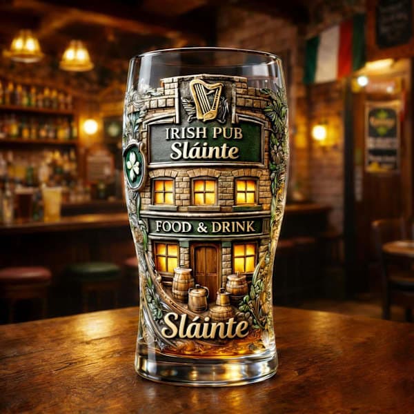 Anniversary Beer Glass Flag Bottle Design Whiskey Cup Bar Party Drink Gift 425ml*three* three three