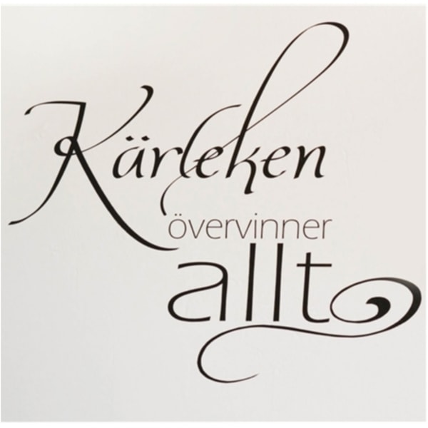 Kärleken övervinner allt Väggord